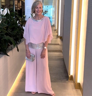 Completo Elegante Donna Cerimonia Raffinato e Fluido per Occasioni Speciali - Leggero e Luminoso – Elisabetta