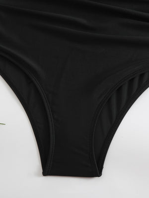Costume Intero Donna Contenitivo Scollo a Cuore Drappeggiato