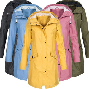 Giacca Impermeabile Donna con Cappuccio – Leggera e Antipioggia – Valentina