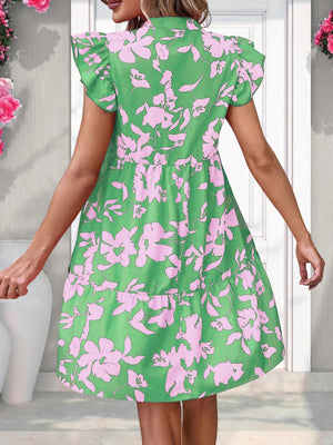 Vestito Corto Floreale Donna – Abito Estivo Fresco e Chic