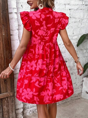 Vestito Corto Floreale Donna – Abito Estivo Fresco e Chic
