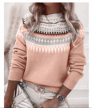 Sabrina – Maglione Donna Invernale Elegante con Motivo Jacquard