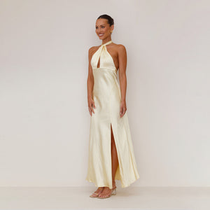 Vestito Sofia – Eleganza Fluida con Dettaglio Halter