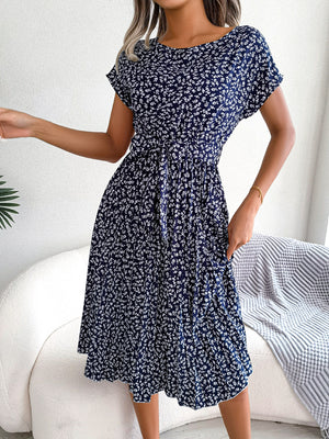 Vestito Donna Estivo Floreale – Abito Midi Comodo e Leggero per Ogni Giorno