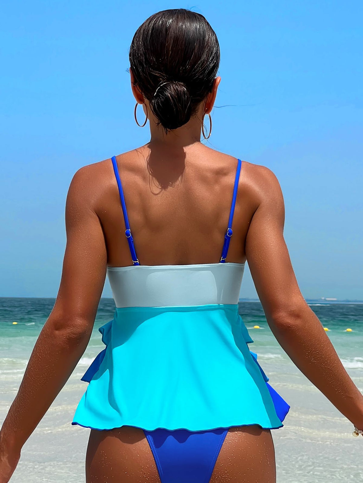 Tankini Ondina Modellante – Costume da Bagno con Balze