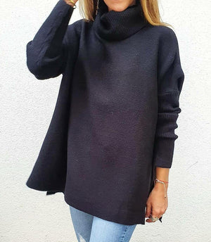 Milla - Pullover in Maglia a Collo Alto Oversize Elegante