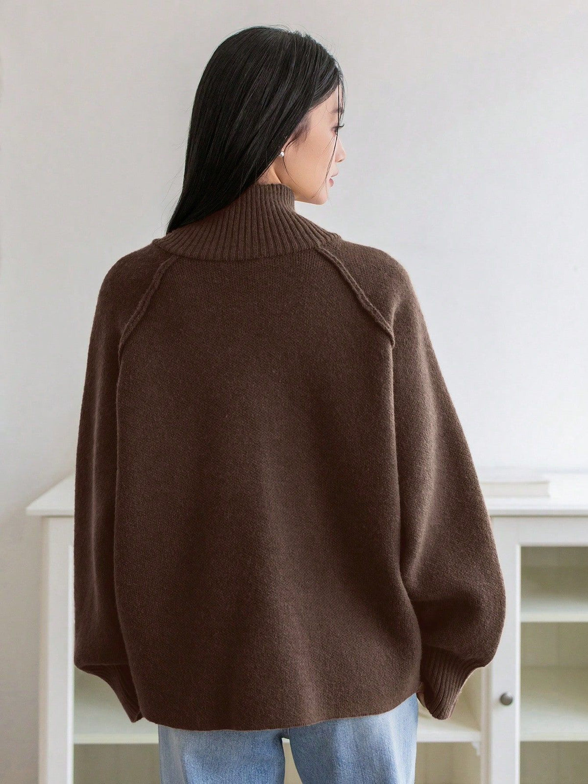 Giacca Donna Elegante Sofia – Modello Lungo con Cerniera e Collo Alto Morbido