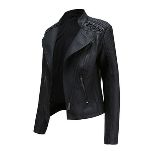 Giacca in Pelle Donna Elegante – Stile Deciso e Linee Snellenti – Valentina