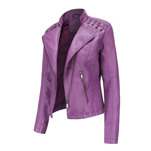 Giacca in Pelle Donna Elegante – Stile Deciso e Linee Snellenti – Valentina