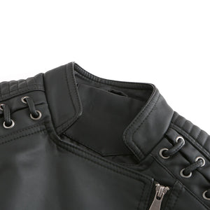 Giacca in Pelle Donna Elegante – Stile Deciso e Linee Snellenti – Valentina