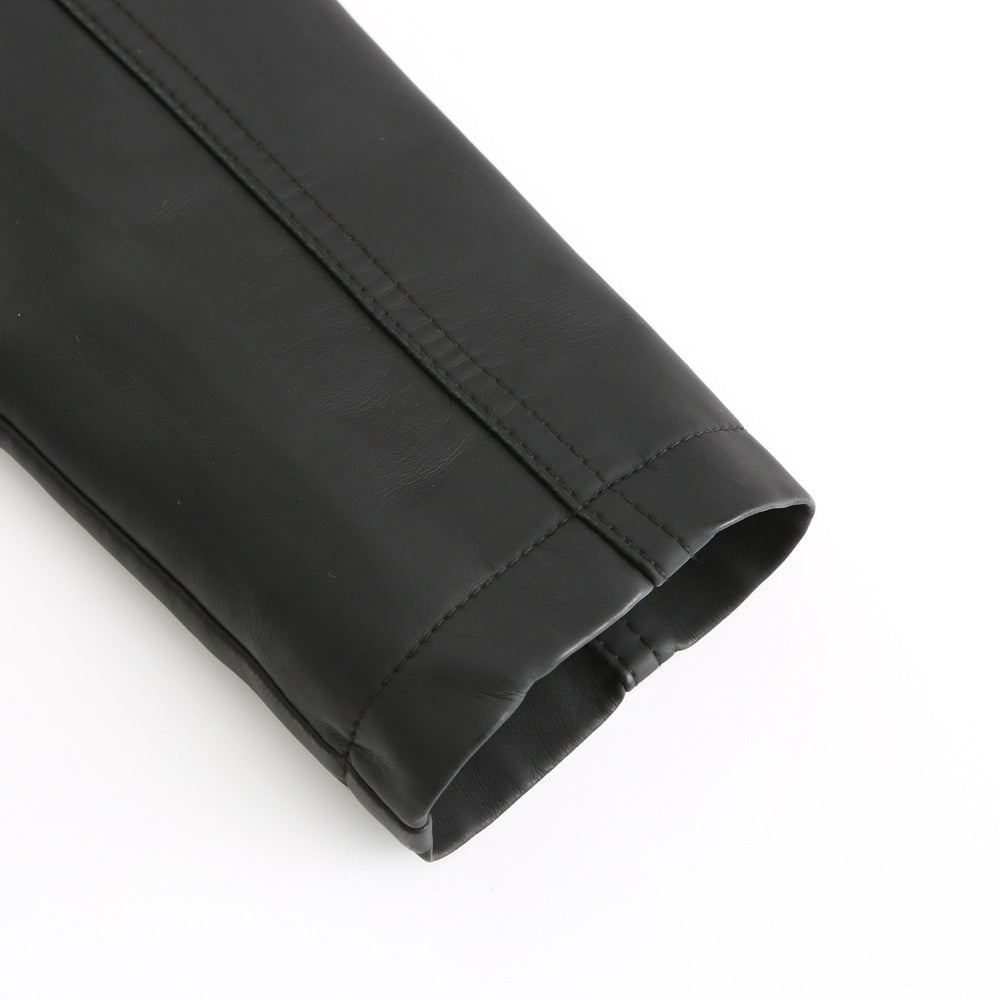 Giacca in Pelle Donna Elegante – Stile Deciso e Linee Snellenti – Valentina