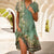 Elena – Vestito Donna Estivo Casual con Colletto e Stampa Elegante