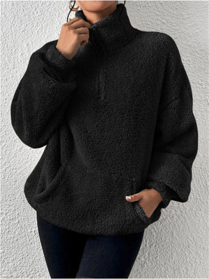 Felpa Donna Oversize in Pile – Alessia
