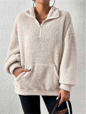 Felpa Donna Oversize in Pile – Alessia