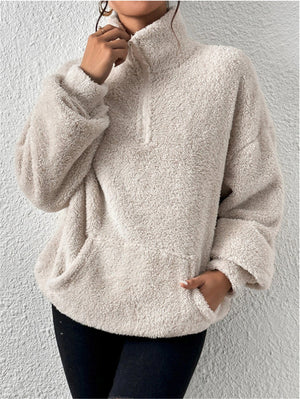Felpa Donna Oversize in Pile – Alessia