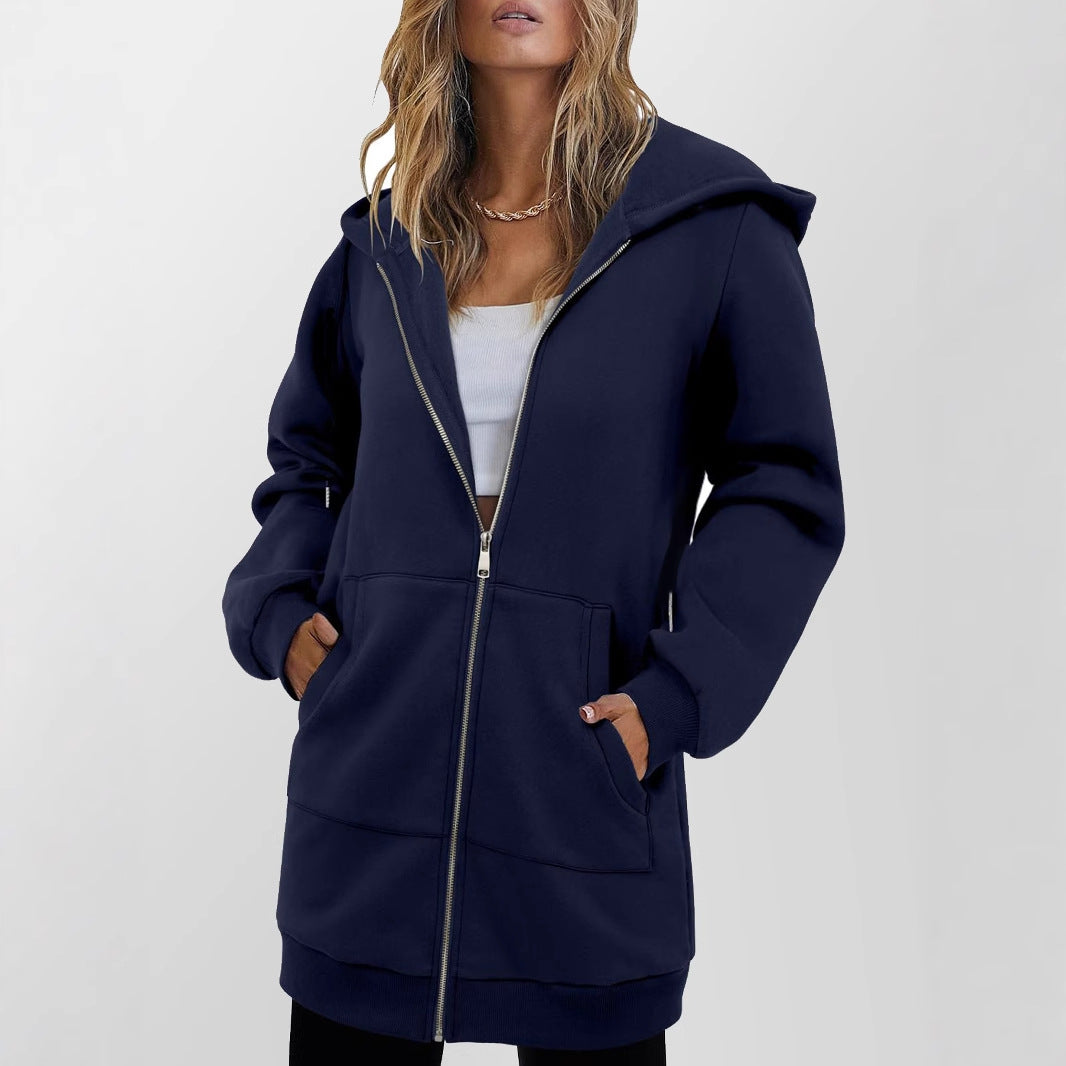 Felpa Donna con Cappuccio e Zip – Arianna