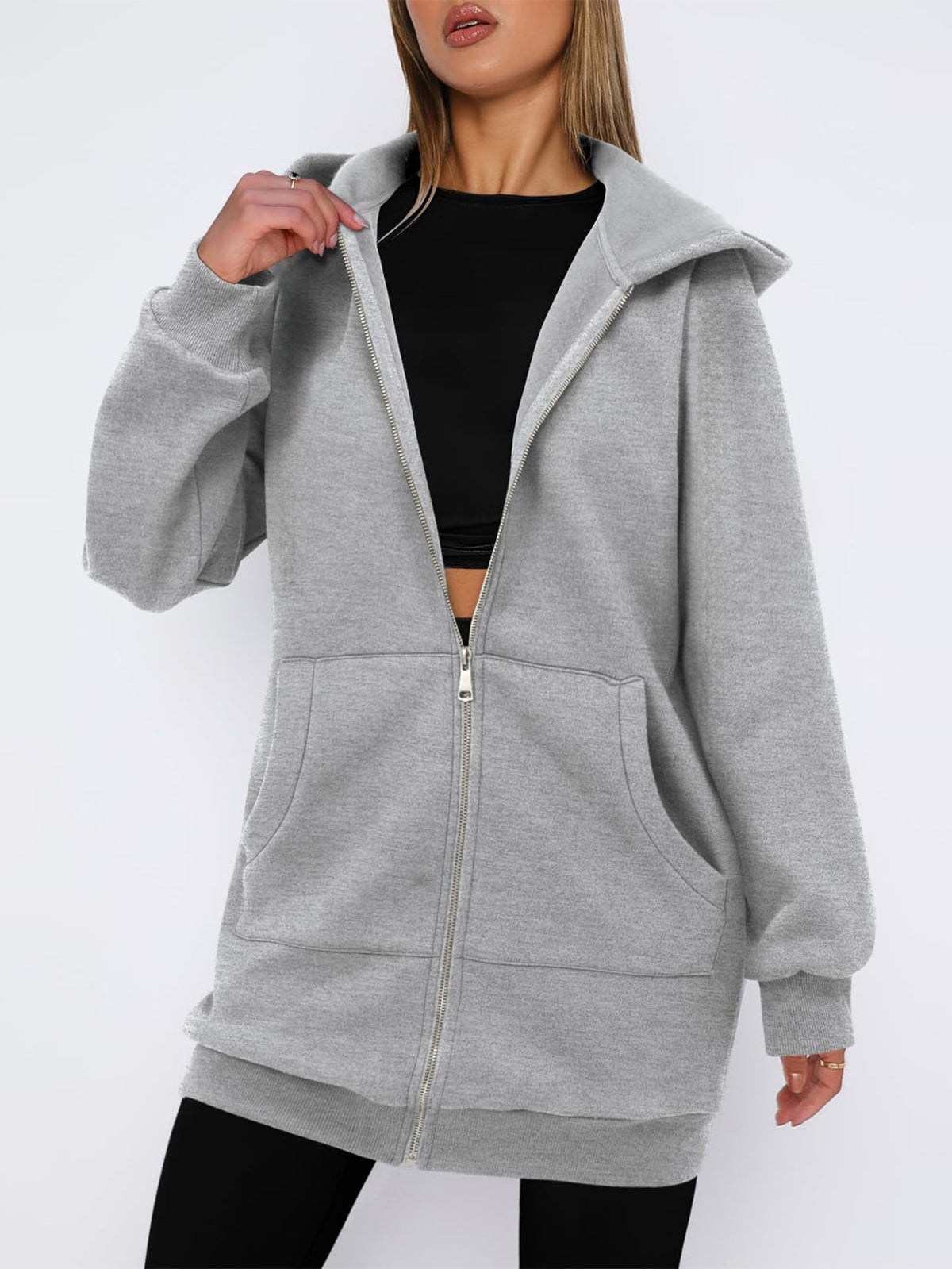 Felpa Donna con Cappuccio e Zip – Arianna