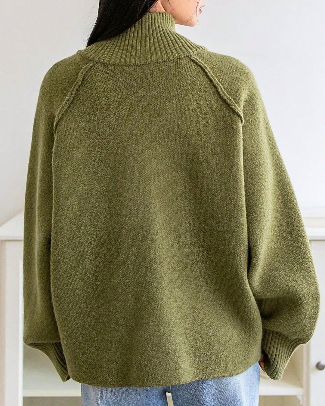 Giacca Donna Elegante Sofia – Modello Lungo con Cerniera e Collo Alto Morbido