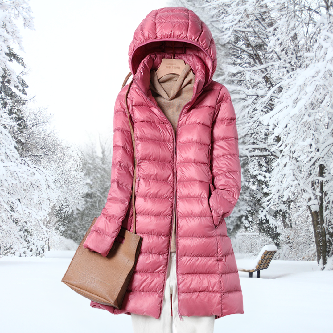 Giacca Donna Invernale Leggera e Imbottita con Cappuccio - Carina