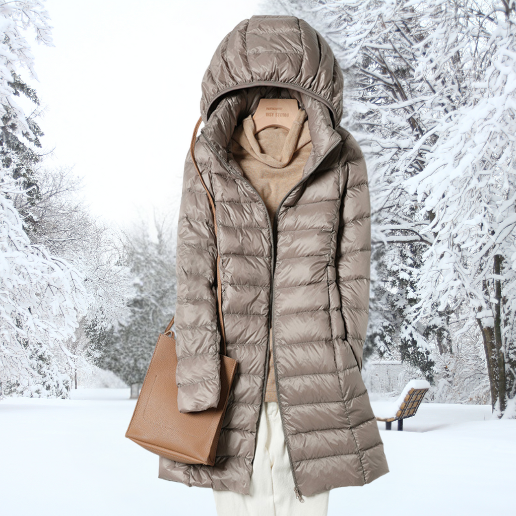 Giacca Donna Invernale Leggera e Imbottita con Cappuccio Carina