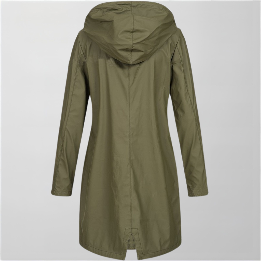 Giacca Impermeabile Donna con Cappuccio – Leggera e Antipioggia – Valentina
