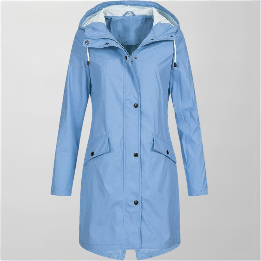 Giacca Impermeabile Donna con Cappuccio – Leggera e Antipioggia – Valentina