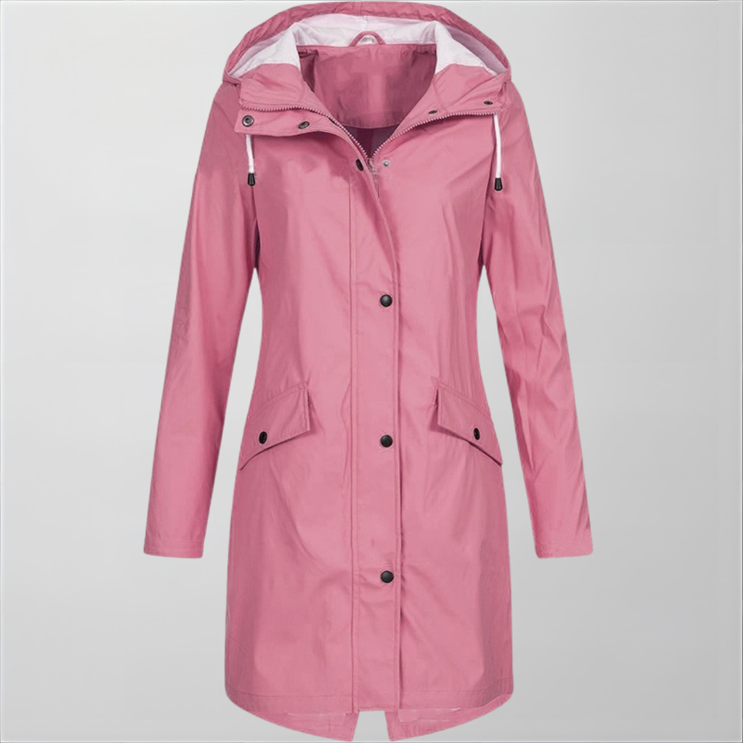 Giacca Impermeabile Donna con Cappuccio – Leggera e Antipioggia – Valentina