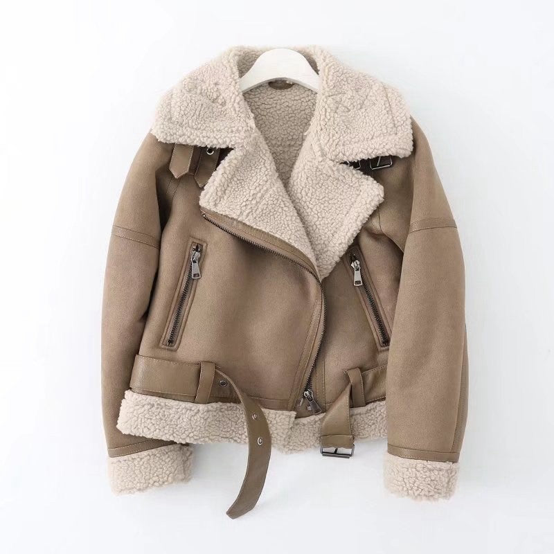 Giacca Invernale Donna in Pile Sherpa – Calore Morbido e Stile Raffinato – Caterina