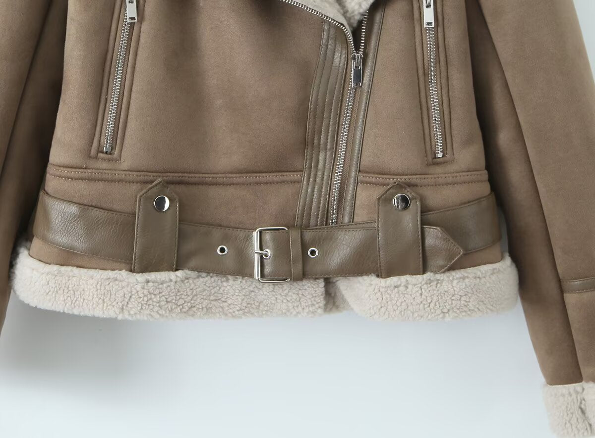 Giacca Invernale Donna in Pile Sherpa – Morbidezza Avvolgente ed Elegante – Giada