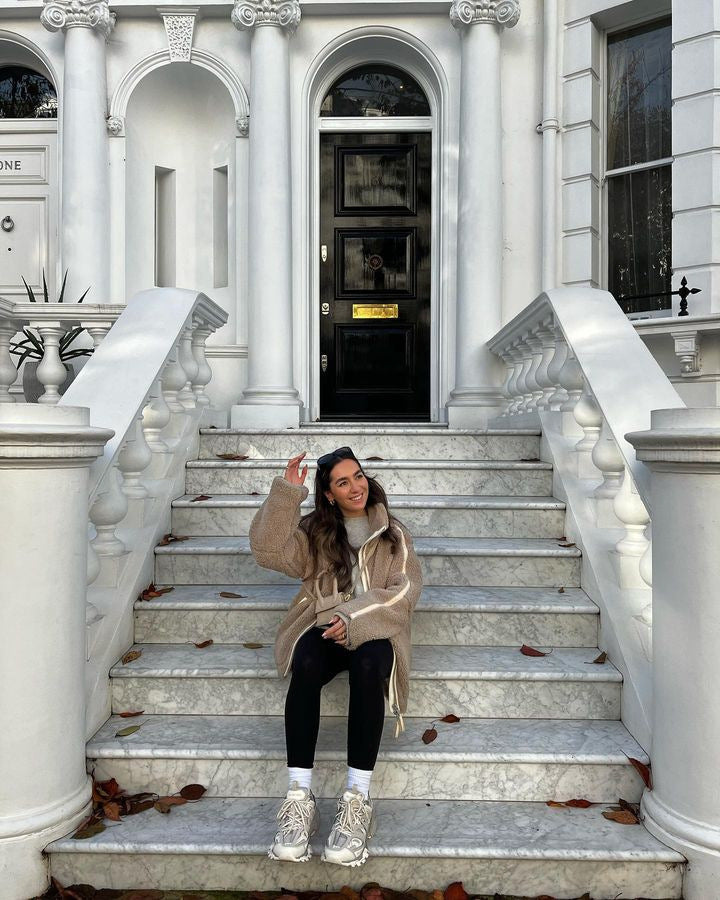 Giacca Invernale Donna in Pile Sherpa – Morbidezza, Calore e Stile Oversize – Elisa