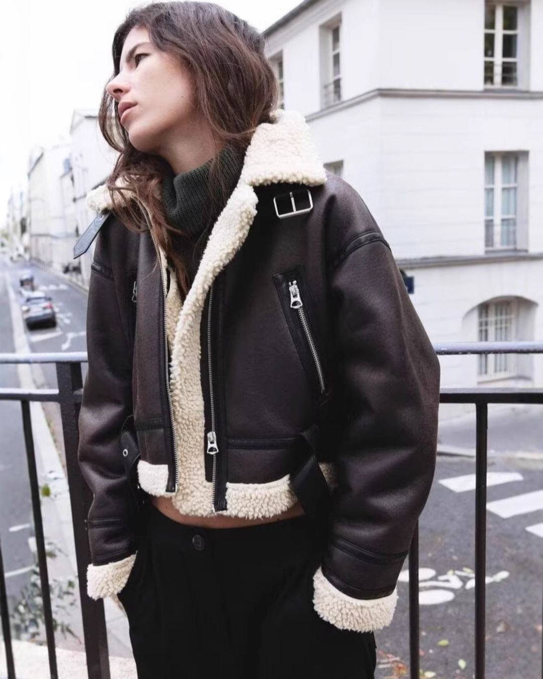 Giacca Invernale Donna in Pile Sherpa – Morbido Calore e Stile Raffinato – Beatrice