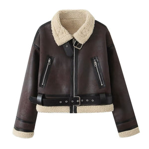 Giacca Invernale Donna in Pile Sherpa – Morbido Calore e Stile Raffinato – Beatrice