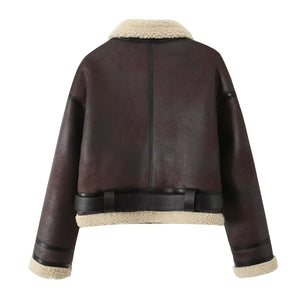 Giacca Invernale Donna in Pile Sherpa – Morbido Calore e Stile Raffinato – Beatrice