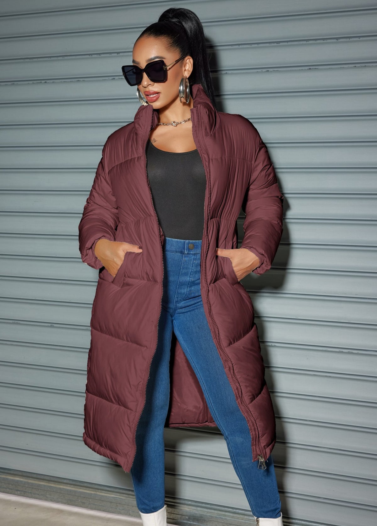 Giacca Invernale Lunga Imbottita da Donna – Calore Elegante e Stile Contemporaneo – Federica