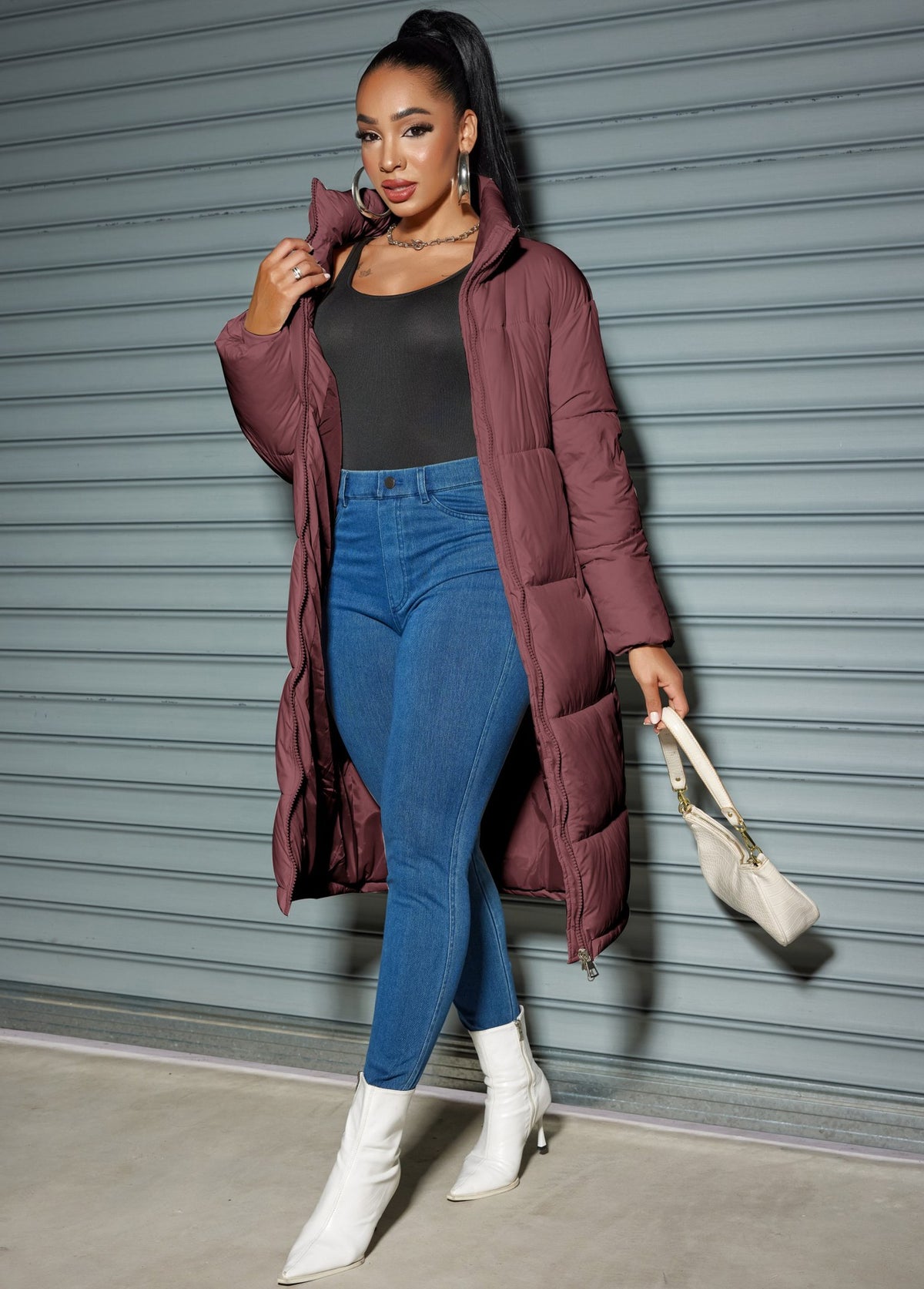 Giacca Invernale Lunga Imbottita da Donna – Calore Elegante e Stile Contemporaneo – Federica