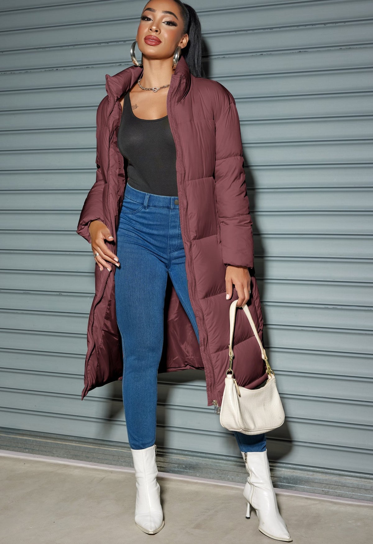 Giacca Invernale Lunga Imbottita da Donna – Calore Elegante e Stile Contemporaneo – Federica