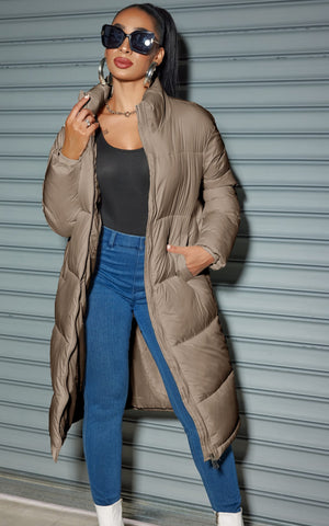 Giacca Invernale Lunga Imbottita da Donna – Calore Elegante e Stile Contemporaneo – Federica