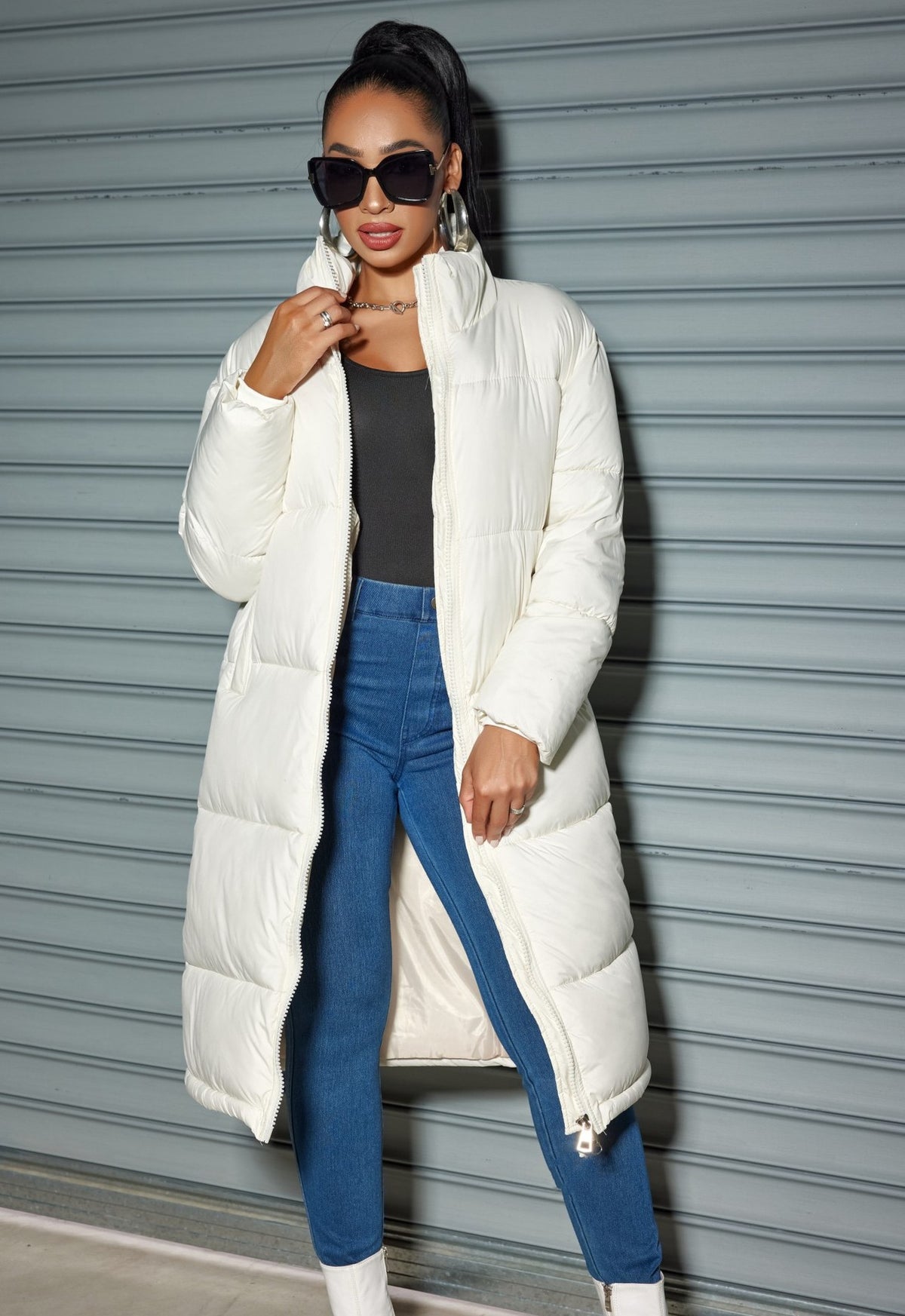 Giacca Invernale Lunga Imbottita da Donna – Calore Elegante e Stile Contemporaneo – Federica