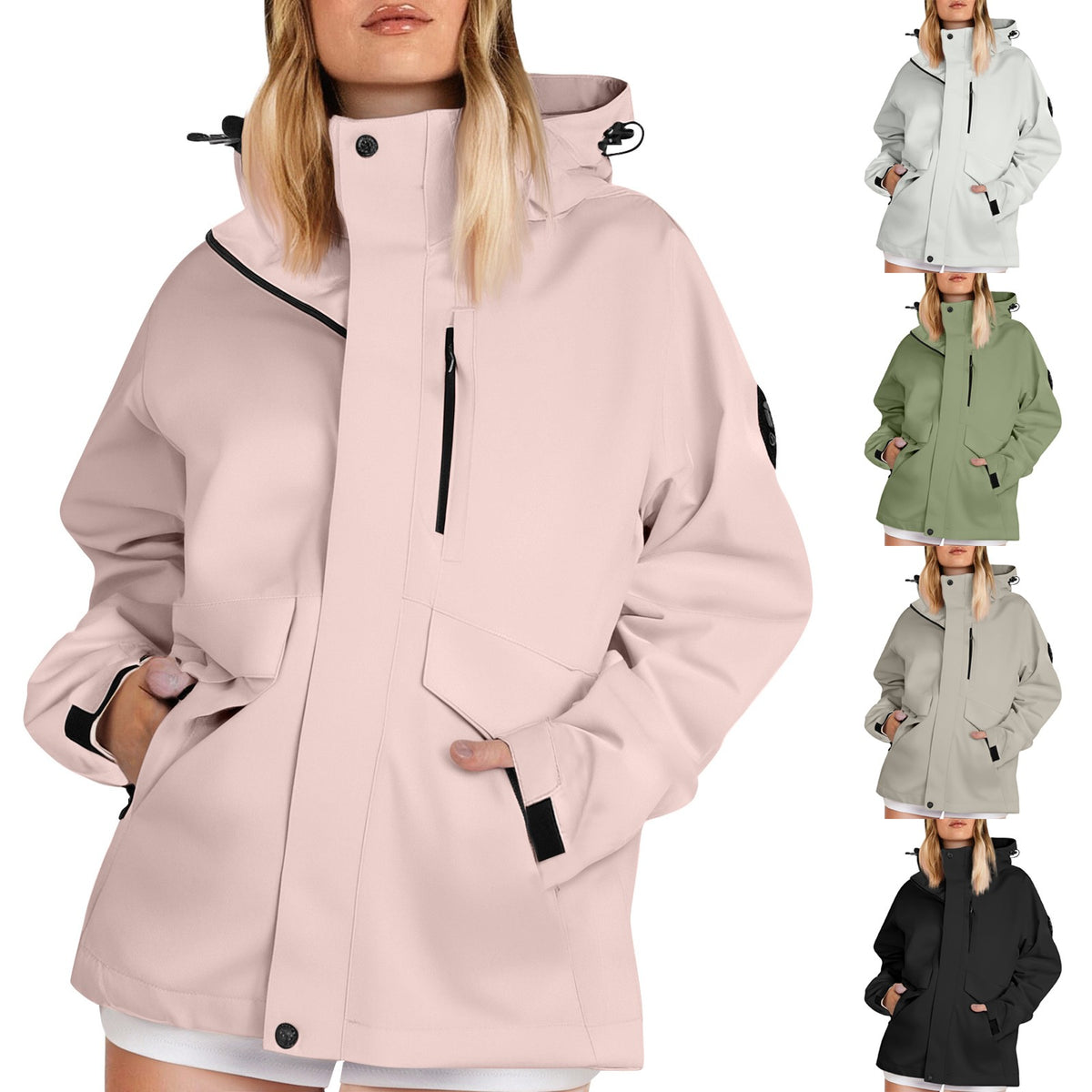 Giacca Softshell Impermeabile Donna – Per Pioggia e Vento – Calda e Antivento – Chiara