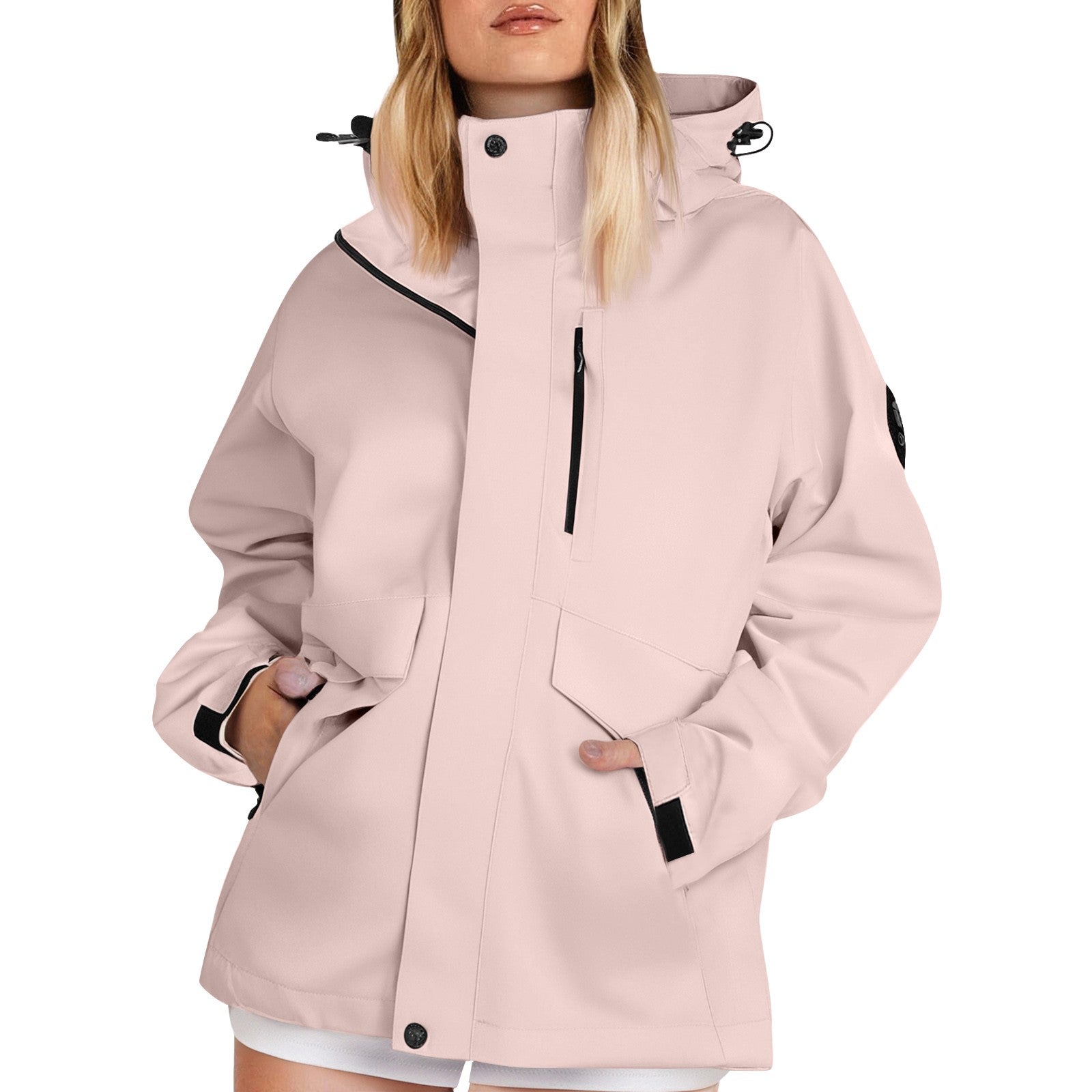 Giacca Softshell Impermeabile Donna – Per Pioggia e Vento – Calda e Antivento – Chiara