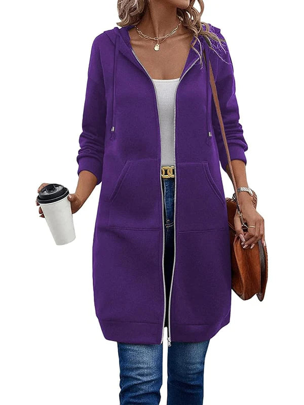 Giada - Felpa Donna con Zip e Cappuccio