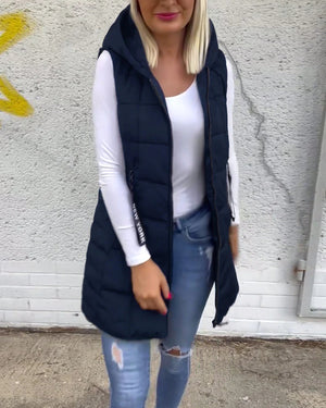 Gilet Invernale da Donna con Cappuccio – Protezione da Vento e Freddo – Alessia