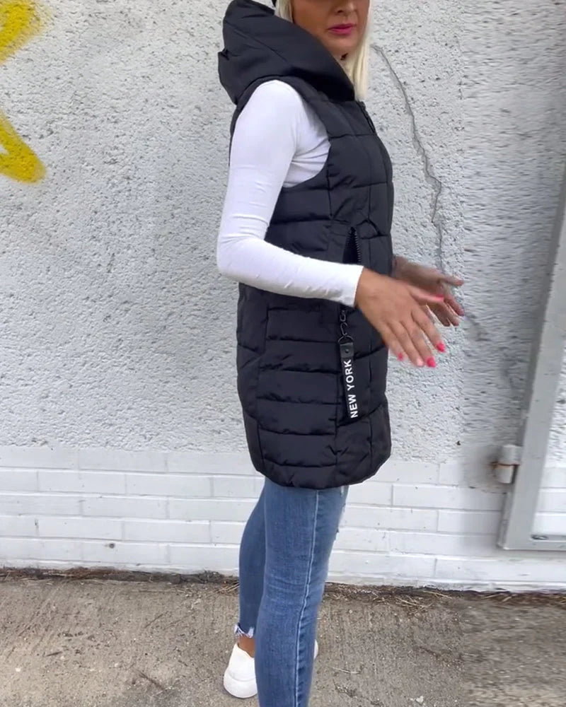 Gilet Invernale da Donna con Cappuccio – Protezione da Vento e Freddo – Alessia