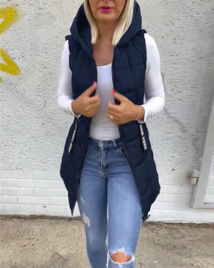 Gilet Invernale da Donna con Cappuccio – Protezione da Vento e Freddo – Alessia