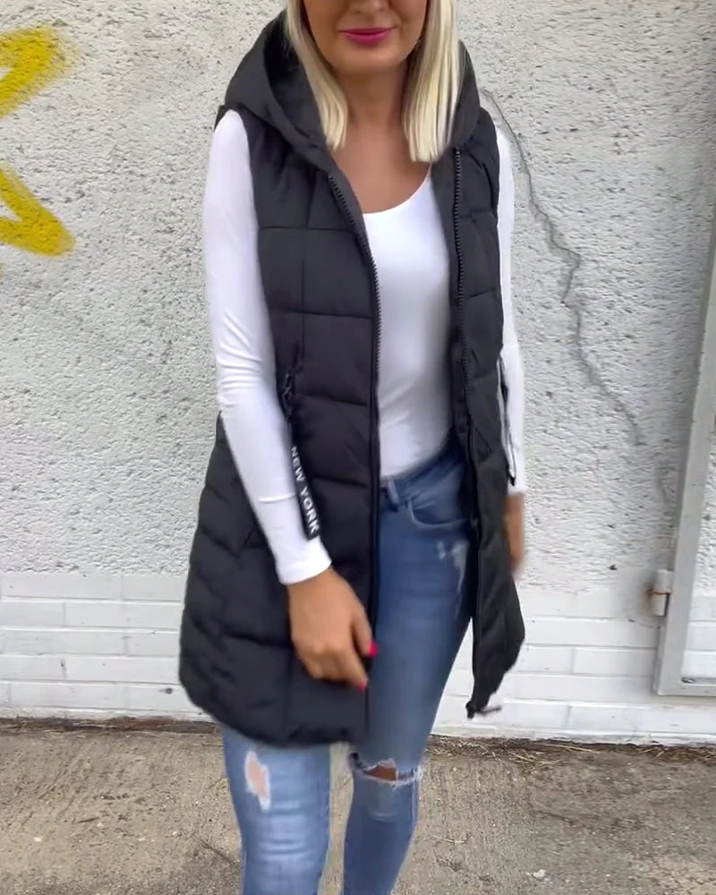 Gilet Invernale da Donna con Cappuccio – Protezione da Vento e Freddo – Alessia