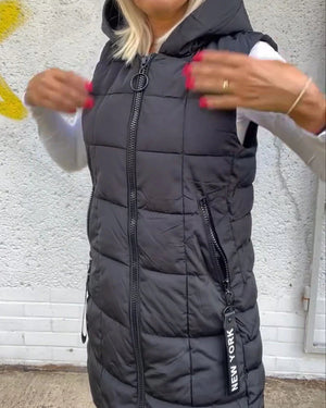 Gilet Invernale da Donna con Cappuccio – Protezione da Vento e Freddo – Alessia