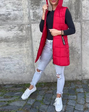 Gilet Invernale da Donna con Cappuccio – Protezione da Vento e Freddo – Alessia