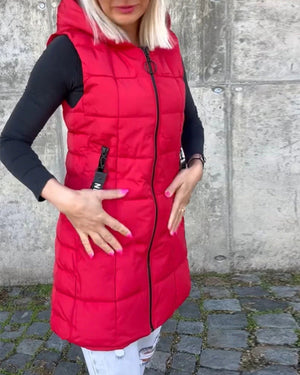 Gilet Invernale da Donna con Cappuccio – Protezione da Vento e Freddo – Alessia
