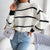 Maglione Donna Dolcevita a Righe – Stile Invernale Caldo ed Elegante