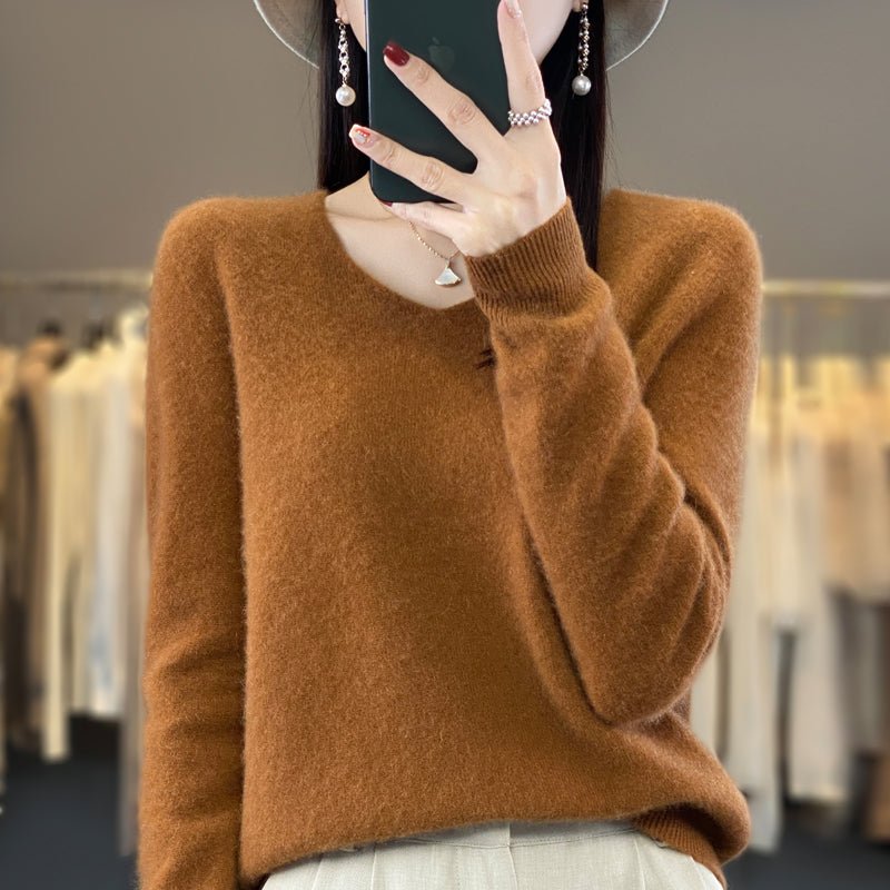 Maglione Donna Elegante Sofia in Lana e Cashmere – Morbido e Caldo per Ogni Occasione